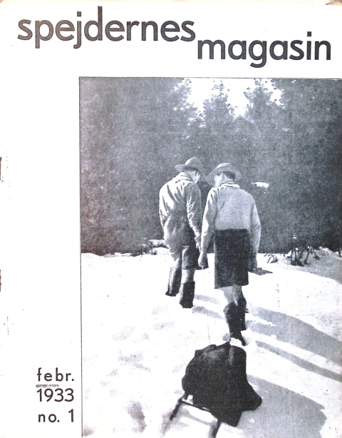 Forside: Spejdernes Magasin 1933 årg  17 nr 1