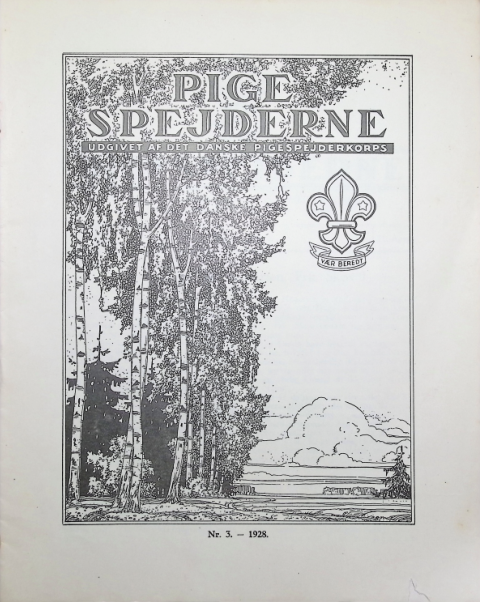 Forside: Pigespejderne 1928 årg 11 nr. 3