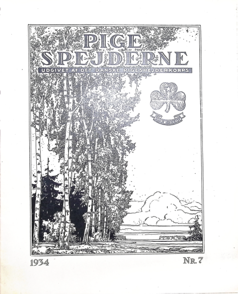Forside: Pigespejderne 1934 årg 17 nr. 7
