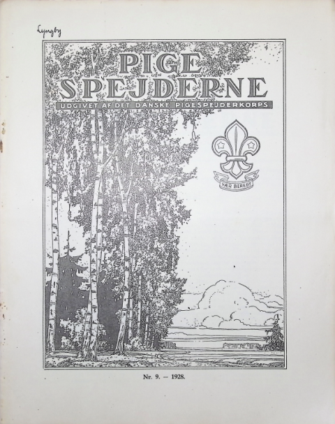 Forside: Pigespejderne 1928 årg 11 nr. 9