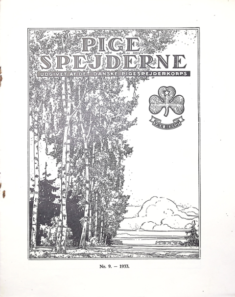Forside: Pigespejderne 1933 årg 16 nr. 9