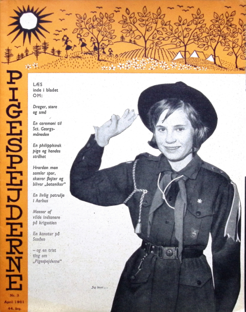 Forside: Pigespejderne 1961 årg 44 nr. 3