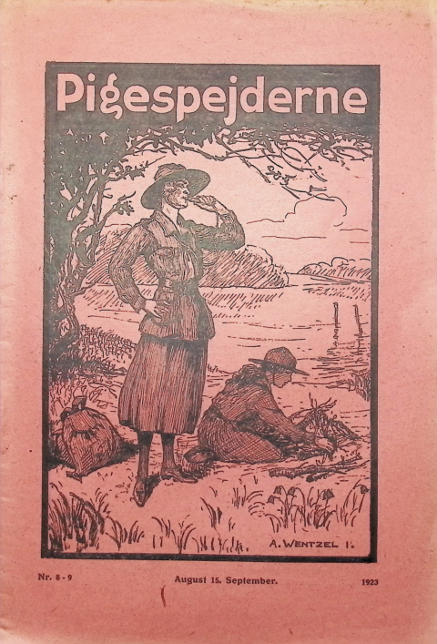 Forside: Pigespejderne 1923 årg 6 nr. 8 & 9