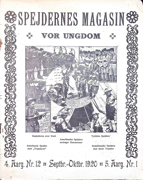 Forside: Spejdernes Magasin 1920 årg 4 nr 12 og årg 5 nr 1