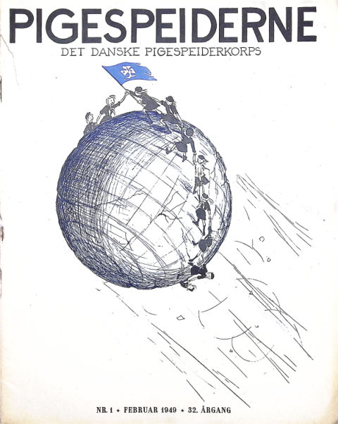 Forside: Pigespejderne 1949 årg 32 nr. 1