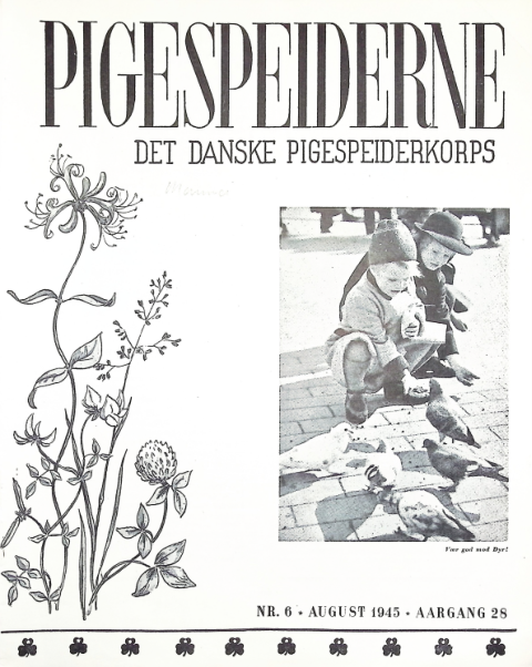 Forside: Pigespejderne 1945 årg 28 nr. 6