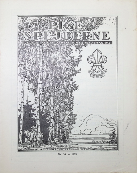 Forside: Pigespejderne 1929 årg 12 nr. 10