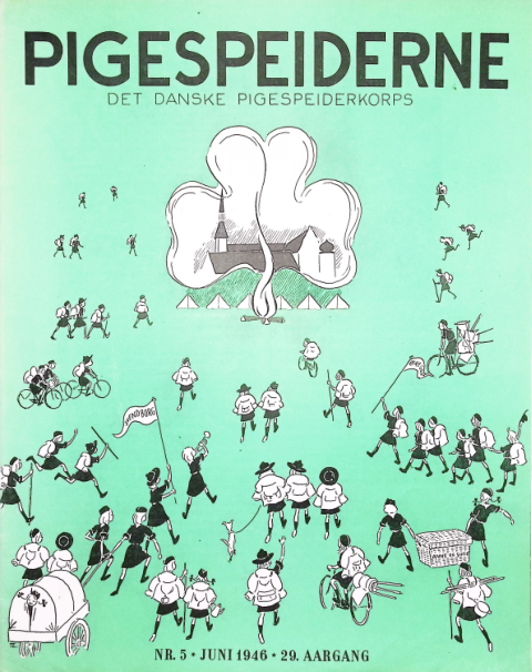 Forside: Pigespejderne 1946 årg 29 nr. 5