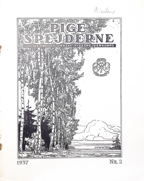 Forside: Pigespejderne 1937 årg 20 nr. 2
