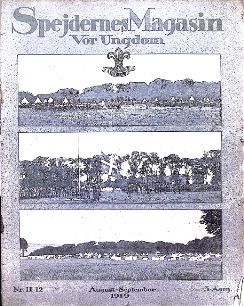 Forside: Spejdernes Magasin 1919 årg 3 nr 11-12