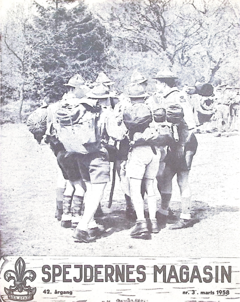 Forside: Spejdernes Magasin 1958 årg  42 nr 3