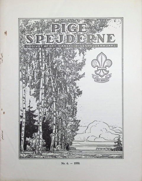 Forside: Pigespejderne 1930 årg 13 nr. 6