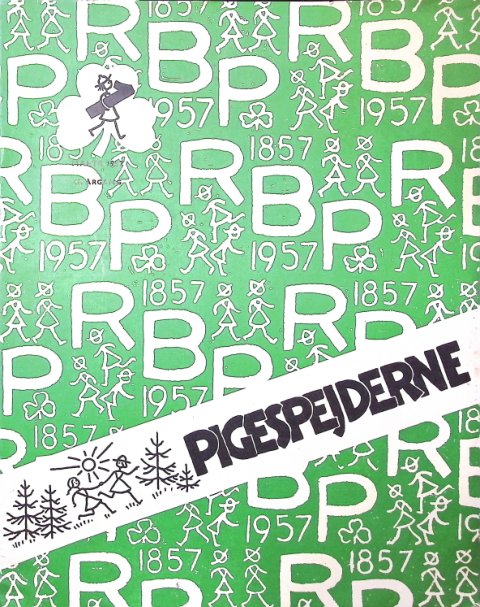 Forside: Pigespejderne 1957 årg 40 nr. 1