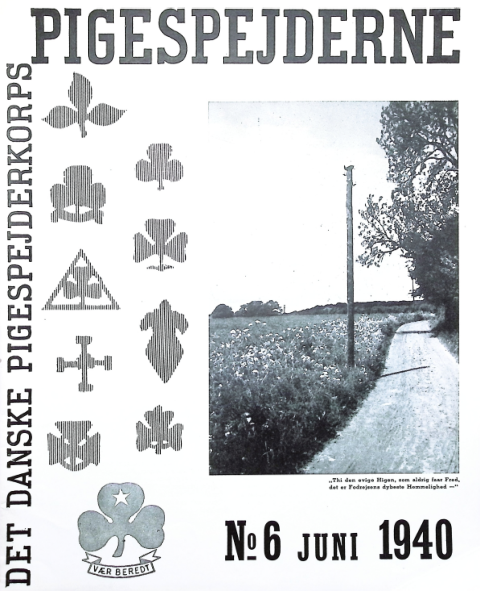 Forside: Pigespejderne 1940 årg 23 nr. 6
