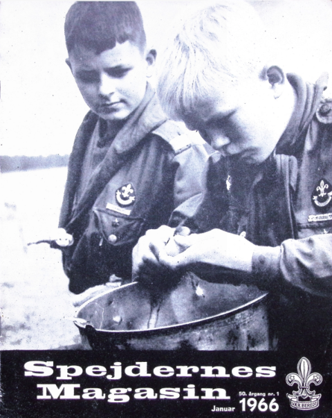 Forside: Spejdernes Magasin 1966 årg  50 nr 1
