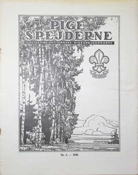 Forside: Pigespejderne 1930 årg 13 nr. 1