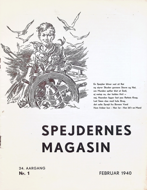Forside: Spejdernes Magasin 1940 årg  24 nr 1