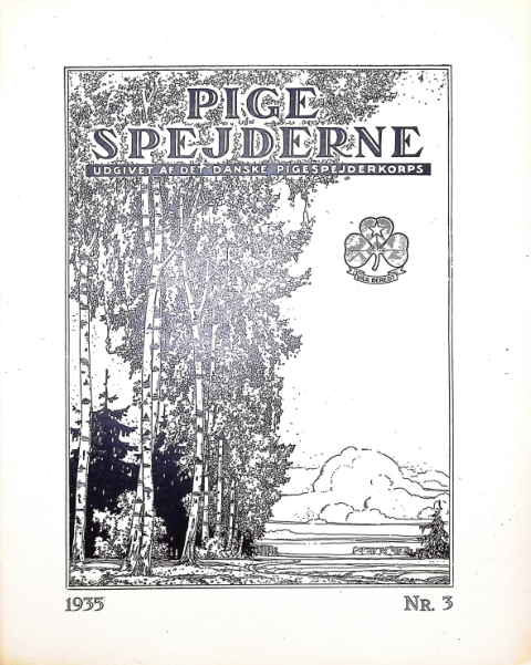 Forside: Pigespejderne 1935 årg 18 nr. 3