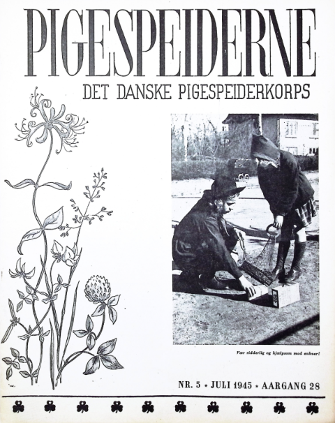 Forside: Pigespejderne 1945 årg 28 nr. 5