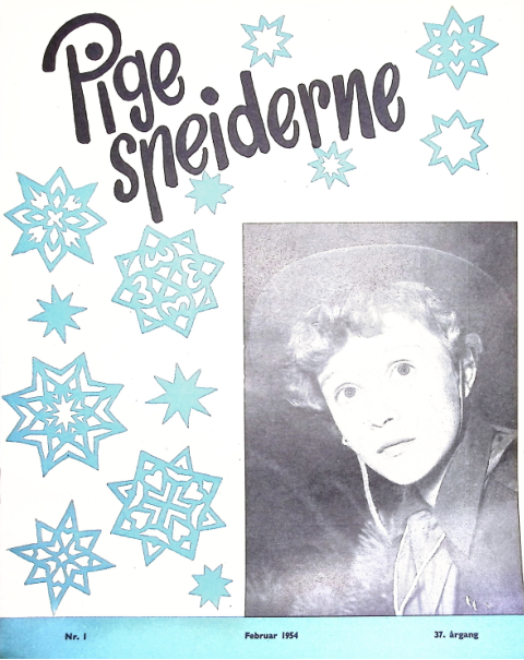Forside: Pigespejderne 1954 årg 37 nr. 1