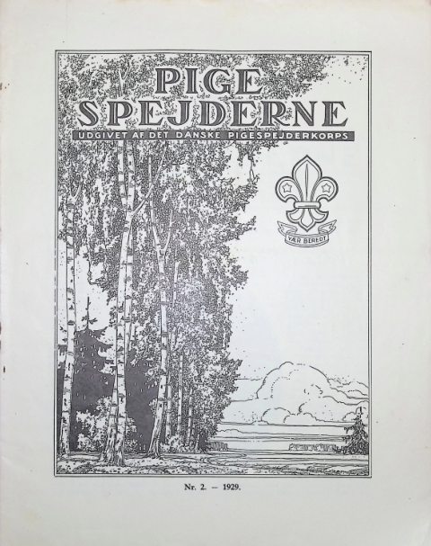Forside: Pigespejderne 1929 årg 12 nr. 2