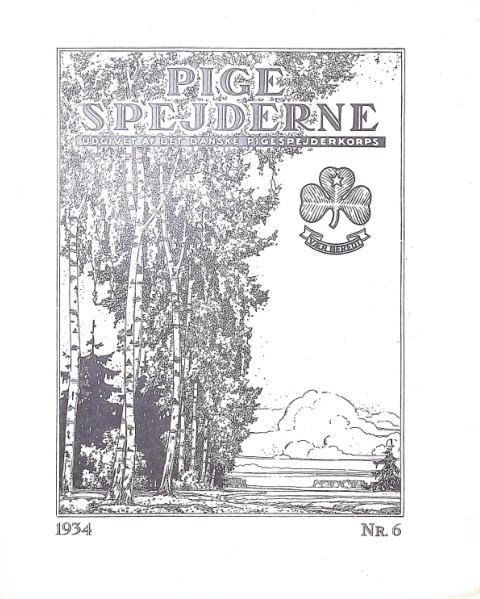 Forside: Pigespejderne 1934 årg 17 nr. 6