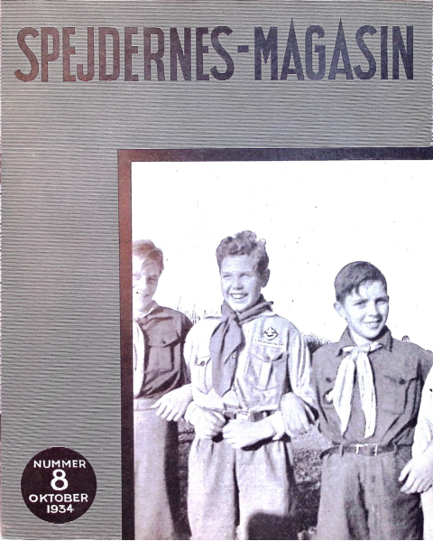 Forside: Spejdernes Magasin 1934 årg  18 nr 8