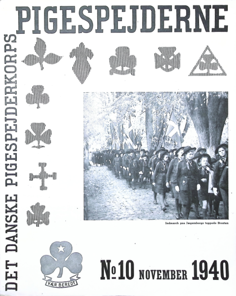 Forside: Pigespejderne 1940 årg 23 nr. 10