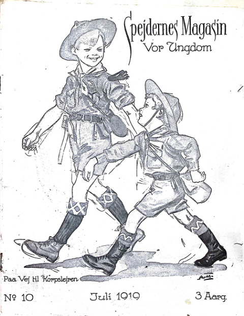 Forside: Spejdernes Magasin 1919 årg 3 nr 10