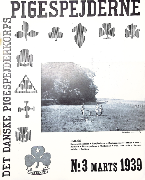 Forside: Pigespejderne 1939 årg 22 nr. 3