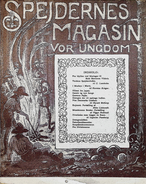 Forside: Spejdernes Magasin 1923 årg  7 nr 6