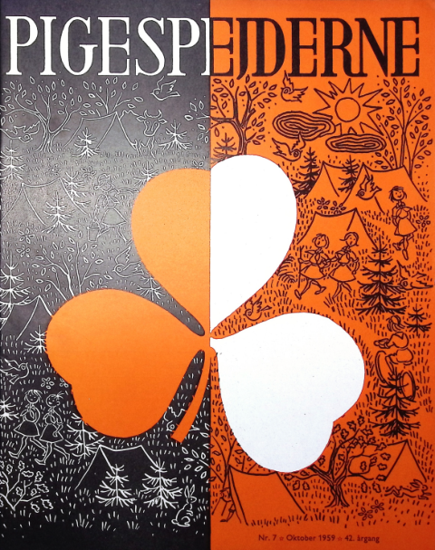 Forside: Pigespejderne 1959 årg 42 nr. 7