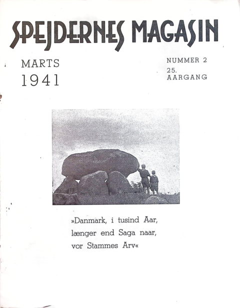 Forside: Spejdernes Magasin 1941 årg  25 nr 2
