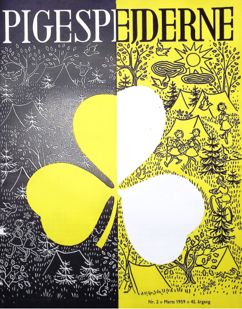 Forside: Pigespejderne 1959 årg 42 nr. 2