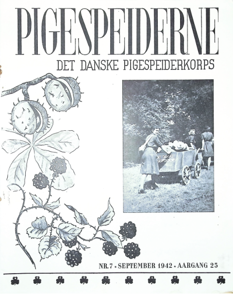 Forside: Pigespejderne 1942 årg 25 nr. 7