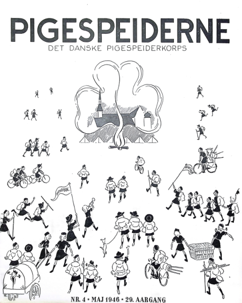 Forside: Pigespejderne 1946 årg 29 nr. 4