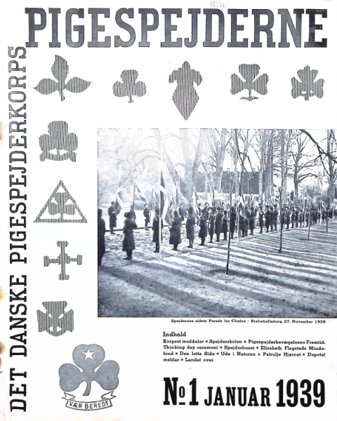 Forside: Pigespejderne 1939 årg 22 nr. 1