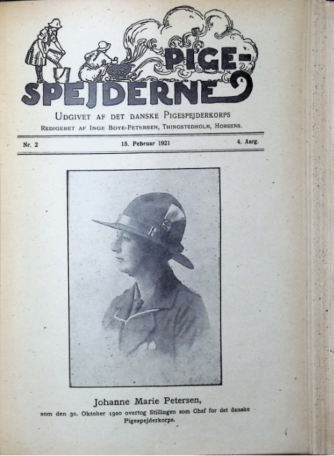 Forside: Pigespejderne 1921 årg 4 nr. 2