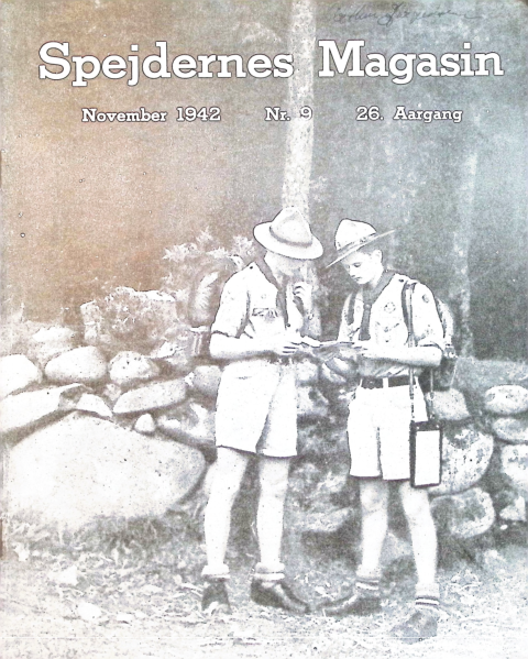 Forside: Spejdernes Magasin 1942 årg  26 nr 9