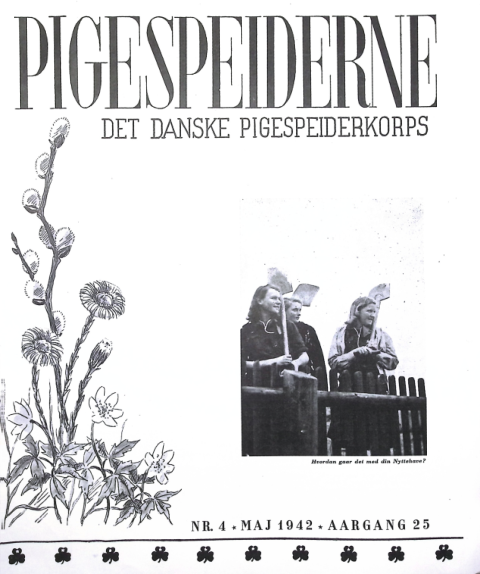 Forside: Pigespejderne 1942 årg 25 nr. 4