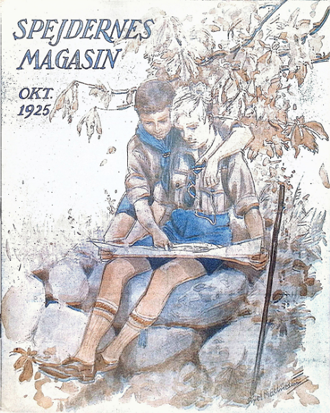 Forside: Spejdernes Magasin 1925 årg  10 nr 1