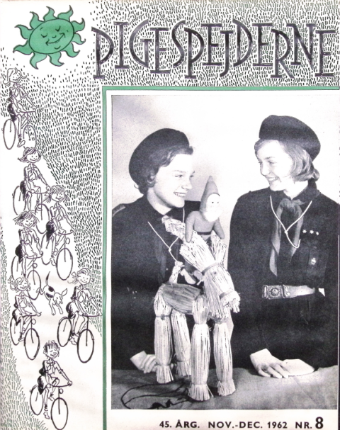 Forside: Pigespejderne 1962 årg 45 nr. 8