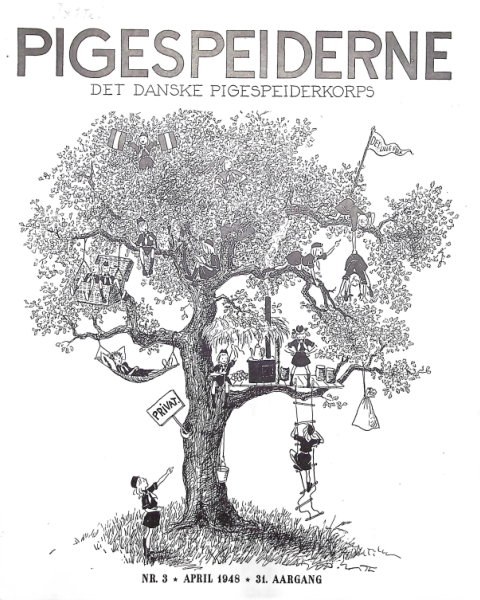 Forside: Pigespejderne 1948 årg 31 nr. 3