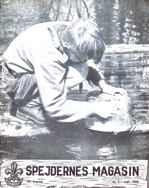 Forside: Spejdernes Magasin 1955 årg  39 nr 7