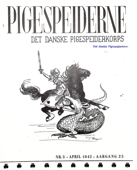 Forside: Pigespejderne 1942 årg 25 nr. 3