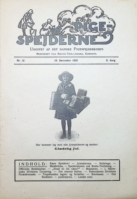 Forside: Pigespejderne 1922 årg 5 nr. 12