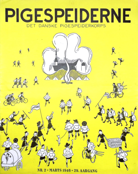 Forside: Pigespejderne 1946 årg 29 nr. 2