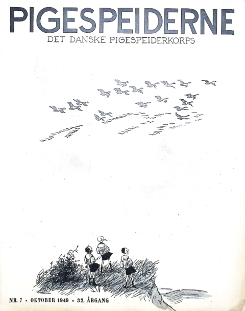 Forside: Pigespejderne 1949 årg 32 nr. 7