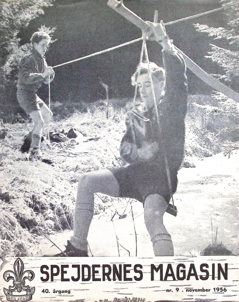 Forside: Spejdernes Magasin 1956 årg  40 nr 9