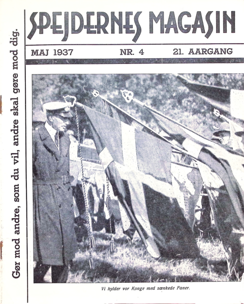 Forside: Spejdernes Magasin 1937 årg  21 nr 4